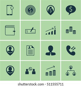 Set Of Human Resources Icons On Successful Investment, Cellular Data And Tree Structure Topics. Editable Vector Illustration. Includes Check, Discussion, Tree And More Vector Icons.