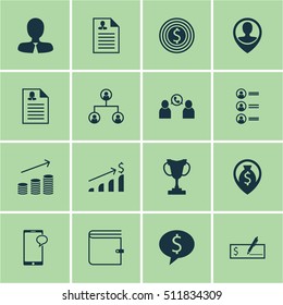Set Of Human Resources Icons On Phone Conference, Job Applicants And Manager Topics. Editable Vector Illustration. Includes Increase, Female, Prize And More Elements