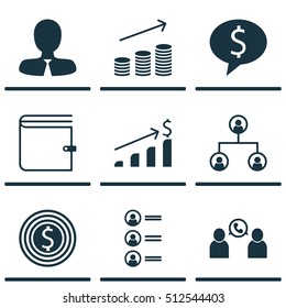 Set Of Human Resources Icons On Tree Structure, Business Goal And Business Deal Topics. Editable Vector Illustration. Includes Goal, Applicants, Employee And More Vector Icons.