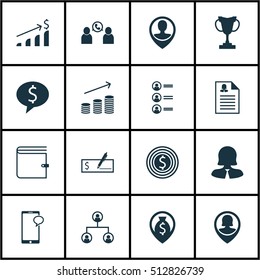 Set Of Human Resources Icons On Pin Employee, Messaging And Wallet Topics. Editable Vector Illustration. Includes Job, Structure, Cash And More Vector Icons.