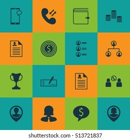 Set Of Human Resources Icons On Business Woman, Tournament And Bank Payment Topics. Editable Vector Illustration. Includes Bank, Prize, Female And More Vector Icons.