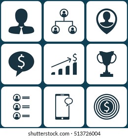 Set Of Human Resources Icons On Job Applicants, Business Deal And Business Goal Topics. Editable Vector Illustration. Includes Increase, Profile, Male And More Vector Icons.