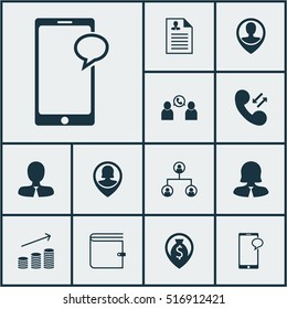 Set Of Human Resources Icons On Money Navigation, Tree Structure And Pin Employee Topics. Editable Vector Illustration. Includes Female, Money, Employee And More Vector Icons.
