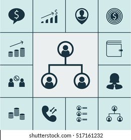Set Of Human Resources Icons On Job Applicants, Business Woman And Money Topics. Editable Vector Illustration. Includes Conference, List, Applicants And More Vector Icons.
