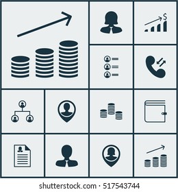 Set Of Human Resources Icons On Tree Structure, Manager And Job Applicants Topics. Editable Vector Illustration. Includes Tree, Purse, Resume And More Vector Icons.