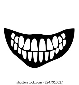 set of human teeth vector design