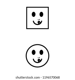 a set of hungry face icons