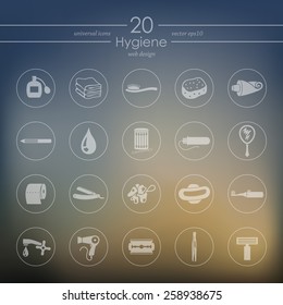 Set of hygiene icons