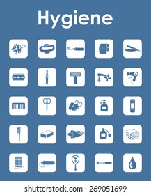 Set of hygiene simple icons