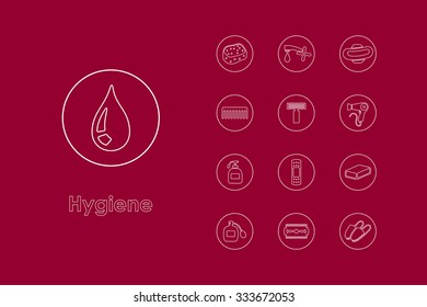 It is a set of hygiene simple web icons