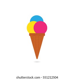 Set of ice cream