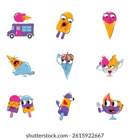Set Of Ice Cream 4