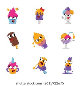 Set Of Ice Cream 5