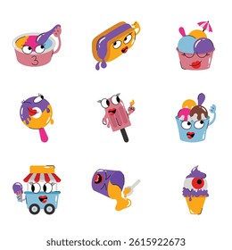 Set Of Ice Cream 8