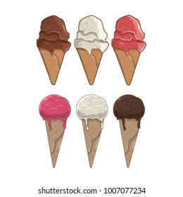 Set Of Ice Cream Vector