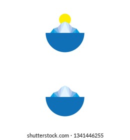 a set of iceberg icons
