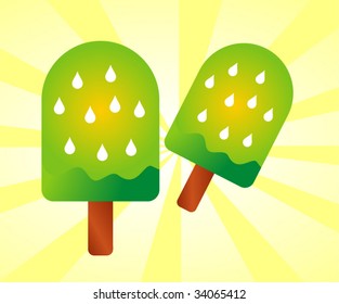 set of ice-cream Vector