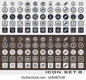 Establecer el icono 8 de la tarjeta de señalización de comunicación social