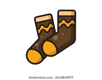 Set icon of an Autumn Season Sock