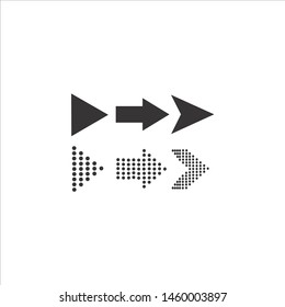 set icon black vector arrows. icon arrows. arrows collection 
