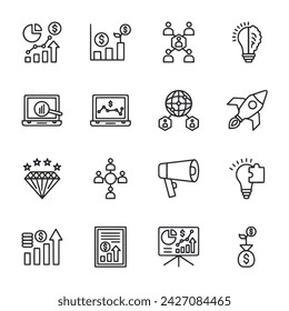 Set of icon Business Startup