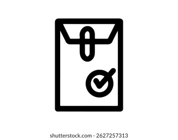 conjunto de iconos y documento de estrategia empresarial