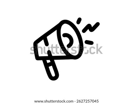 set of icon an Business Strategy Megaphone