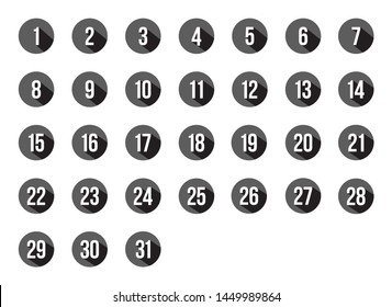 set icon calendar date design vector