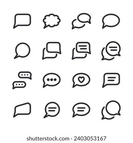 Set of icon Chat bubble