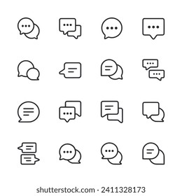 Set of icon chat Bubbles