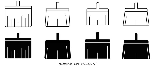 Set-Icon-Reiniger-Symptom, Vektorgrafik