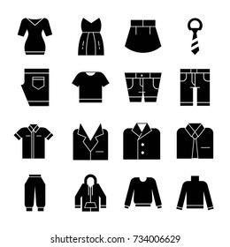 Set icon clothes vector illustration