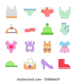 Set icon clothes vector illustration
