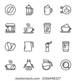 Set of icon Coffee Shop