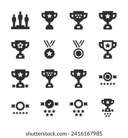 Set of icon Competition Awards