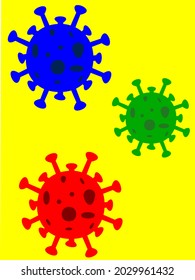 Set of icon corona virus vector. Illustration graphic vector of corona virus. Corona virus infection