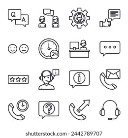 Conjunto de iconos Servicio al cliente