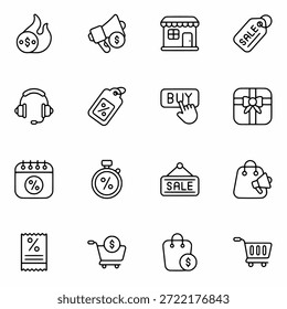 Symbolsatz für Cyber Monday