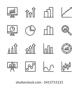 Set of icon Data Analytic