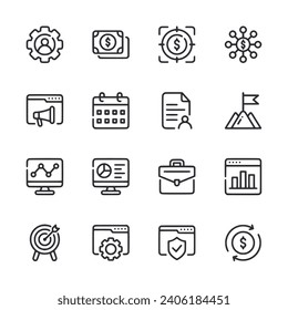 Set of icon digital marketing