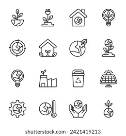 Set of icon Earth Day