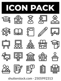 set of icon for education theme