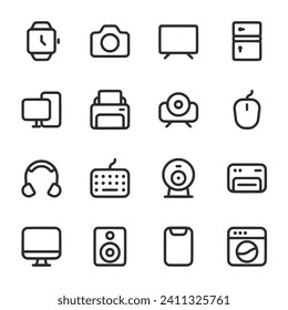 Set of icon Electronic Device