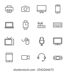 Set of icon Electronic Device