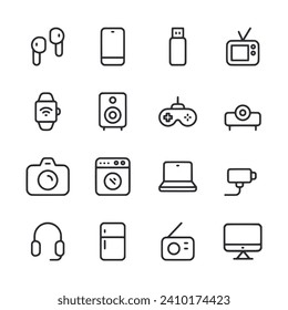 Juego de iconos Dispositivos electrónicos