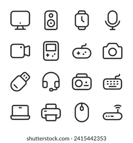 Set of icon Electronic Devices