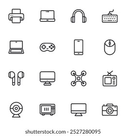Set of icon Electronic Devices