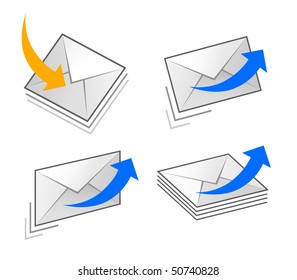 set icon of e-mail correspondence