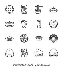 
Set of icon Fast Food