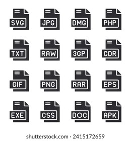 Set of icon File Format